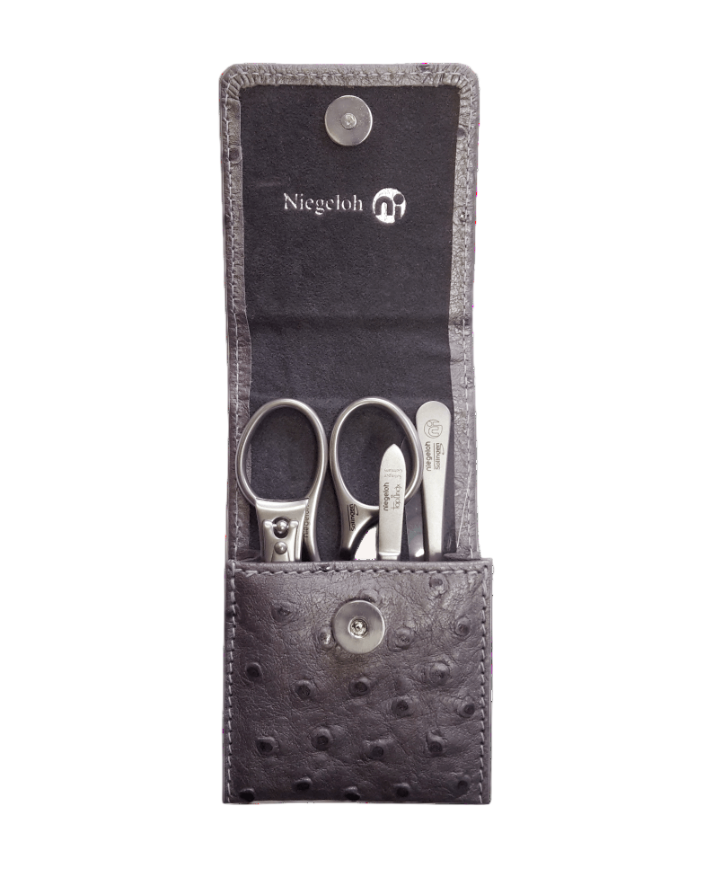 Straußenbein M von Niegeloh Solingen aus Leder in Straußenoptik