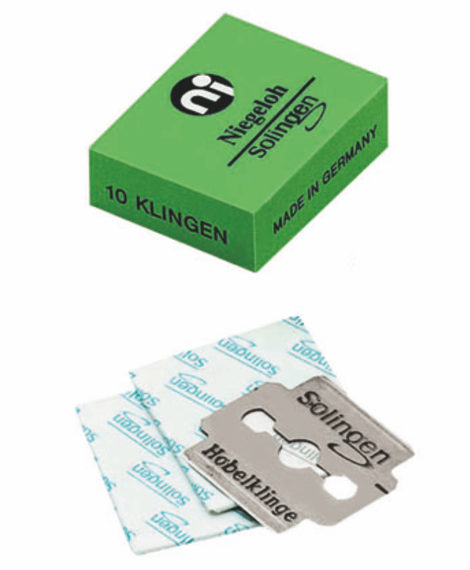 Ersatzklingen für Hornhauthobel von Niegeloh Solingen