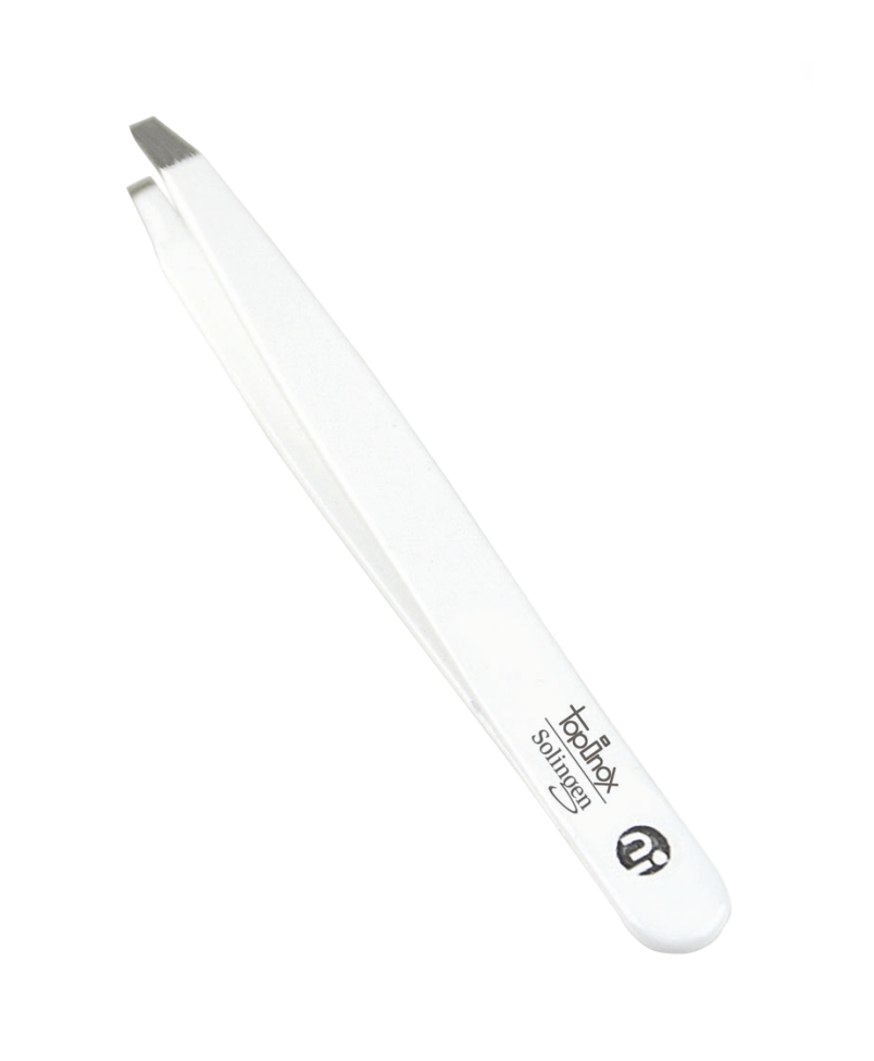TopInox pincet, gebogen, wit