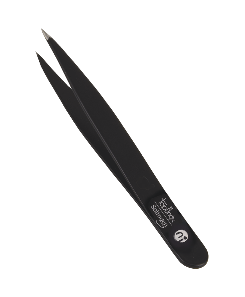 Topinox pincet, spits, zwart