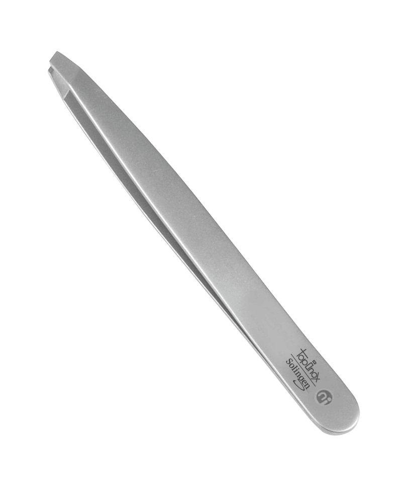Topinox pincet, schuin